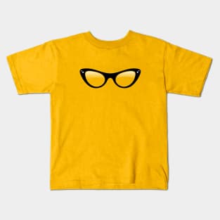 Cool cat eye glasses Kids T-Shirt